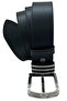 4.5 cm Sport Faux Leather Belt Buckle with Metal Bridge Set - 2