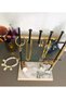 Jewelry Stand, Earring Holder, Bracelet, Necklace Set, Jewelry Cabinet Organizer with 7 Rods - 3