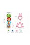 3-Piece Rattle Teether Set - 3
