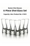 Sofracraft Boston Shots 41823 Shot Glass 66 Cc Set of 6 |   Transparent Glass Liquor and Espresso Presentation Cup - 3