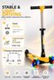 Led Lighted 3-Wheel Children's Scooter – Balanced Scooter with 3-Level Adjustable Handlebars, 50 Kg, Ages 2+ - 2