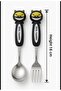 Cute Figured Premium Children's Bpa Free Stainless Steel Fork and Spoon Set 24+ Months - 4