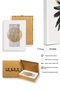 White Wooden Framed 2 Piece Set Painting Huhu52 - 2