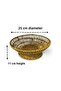 25 cm Rattan Serving Bowl - Wicker Look Decorative Fruit, Bread, and Presentation Bowl - 3