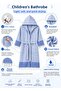 Hooded Children's Peshtemal Bathrobe Beach, Pool, Bathrobe Kidside - 4