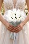 Pure Tulip Wet Tulip Bridal Bouquet Set of 2 with Pearls and Tulle, 15+1 Tulips