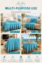 Double Woven Throw Blanket 200X250 cm Cotton Lightweight Premium Sofa Throw Tv Blanket Summer Bedspread - 5