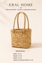Multi-Purpose Basket Bag Minimal Stylish Design Handmade Wicker 12 X 16 X 13 cm - 5