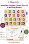 Wooden Double-Sided Bultak & Writing Board |   Pen Included |   Educational Montessori Baby Kids Toy