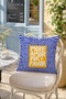 More Amor Por Favor Blue Patterned Decorative Throw Pillow Cover Mediterranean Decor 43X43 cm - 7
