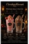 Milkshake 2-Piece Glass Thick High-Quality Cup 400 Cc Volume 15 cm Height 9 cm Mouth 8 cm Base Width
