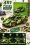451 Piece Sports Car Building Set 1:18 Scale Pull Back Pull-Back Toy Car Building Kit Ages 6+ Legosu - 4