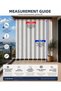 Gray White Cornice Outdoor Sunshade Wind-Resistant Balcony Curtain with Bottom and Side Ties - 3