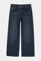 Koyu Mavi Yüksek Bel Orta Esnek Wide Leg Palazzo Jeans TBBSS26CJ00058 - 5