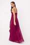 فستان سهرة طويل مزين بكشكشة من التول ومبطن من Prom Plum وفستان التخرج TPRSS26AE00134 - 6