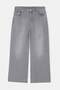Gri Yüksek Bel Geniş Paça/ Wide Leg Comfort/Orta Esnek Büyük Beden Jeans TBBAW26CJ00059 - 4