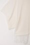 Ekru Dantel Detaylı Oversize Kısa Kollu Triko Bluz TWOSS26BZ00895 - 6