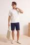 Navy Blue Chino Pocket Regular Fit Shorts & Bermuda Tmnss26Sr00026 - 2