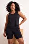 Siyah-Gül Kurusu 2'li Micro Kumaş Örme Büyük Beden Spor T-Shirt TBBSS26BF00082 - 4