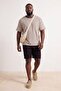 Big Size Black Regular Fit Flexible Fabric Shorts & Bermuda Tmnss26Ap00009 - 3