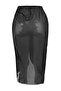 Black Knitted Mesh Maxi Beach Pareo Tbess26Pr00016 - 5