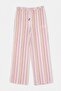 Lila-Çok Renkli Dar Kalıp Beli Lastikli Renkli Çizgili Wide Leg/Geniş Paça Pantolon TWOSS26PL00154 - 12