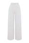 White Woven Beach Pants Tbess26Pl00018 - 4