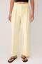 Açık Sarı Wardrobe Essentials –Gabardin Crop Wide Leg Pantolon TWOSS26PL00024 - 8