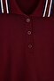 Bordo Renk Bloklu Polo Yaka Triko Kazak TWOAW26KZ00238 - 8