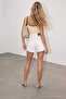 White Belt Detailed Denim Shorts Tdrss26Sr00024 - 3