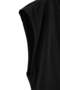 Anthracite Body-Fitting Double-Breasted Tie-Detail Modal Piece Knitted Plus Size Blouse Tbbss26Af00178 - 6