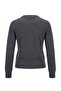 Wardrobe Essentials Antrasit Yünlü V Yaka Vatkalı Oversize Triko Hırka TWOAW27HI00144 - 8