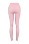 Pembe Fırçalı Soft Kumaş Biye Detaylı Örme Spor Tayt THMAW27TY00007 - 8