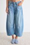 Mavi Yüksek Bel Dökümlü Barrel Jeans TWOSS26JE00371 - 4
