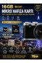 16 Gb Micro Sd Card Data Transfer Storage Memory Card Compatible with All Devices Memory with Adapter