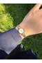 Retro Minimal Metal Band Vintage Women Wristwatch Round Case - 5