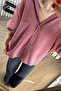 Dusty Rose Oversize Modal Fabric Shirt - 3