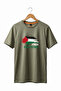 Free Palestine Free Palestinian Printed 100% Cotton Premium Khaki T-Shirt