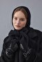 Soft Balaclava Beanie with Tie Detail, Black - 5