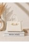 Women's Stylish Shoulder Bag with Belt Accessory Detail