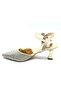 İremsu Open Back Stone Detailed Women's Heeled Shoes Gold - 3