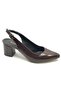 İremsu Open Back Classic Women's Heeled Shoes Brown
