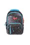 Gray Star Patterned Waterproof Lined Fabric School Bag Set 3 Pieces 1390 - 2