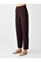 Acı Kahve High Waist Button Detailed Woven Pants - 5