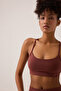 X Ece Bordo Sports Bra Super Crop Top - 4