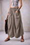 Italian Pocketed Linen Shalwar Trousers Cmn00154 - 2