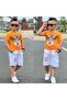 Bugs Bunny Printed Double Summer Boy Suit 4-5-7-9-11 Years 100% Cotton - 3