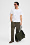 Axion Men's 100% Organic Cotton Round Neck Regular Fit White T-Shirt - 4