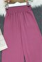 Thick Elastic Waist Loose Ayrobin Trousers - Cherry - 3