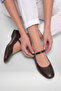 '' Nükhet'' Ballerina Round Toe Closed Helmet Flat Sole Orthopedic New Season
